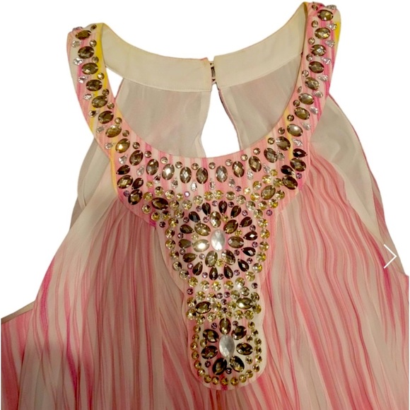 BCBGMAXAZRIA
Rhinestone Collar
Multi Color Maxi Dress - Picture 5 of 8